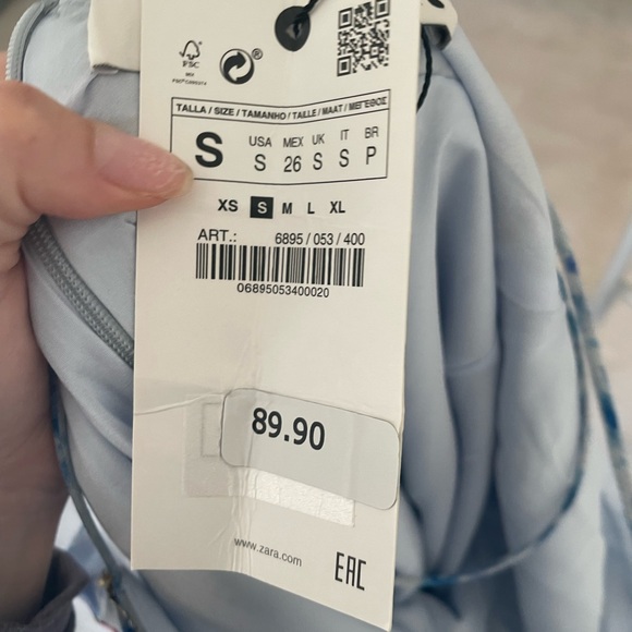 Zara tye dye boho dress new with tags - Picture 7 of 8